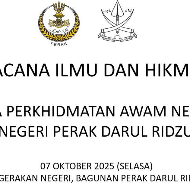 Wacana Ilmu dan Hikmah - SPA Negeri Perak