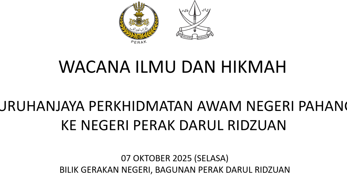 Wacana Ilmu dan Hikmah - SPA Negeri Perak